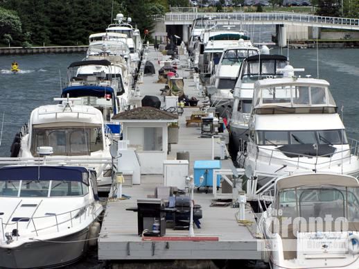 boats at the Ontario Place marina 