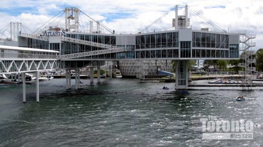 Two of the Ontario Place pavilions