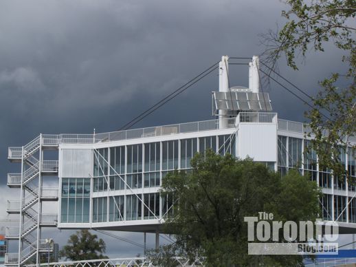 Stormclouds above Ontario Place 
