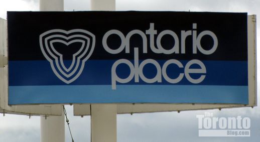 Ontario Place sign on Lake Shore Boulevard