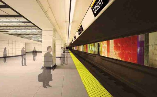 New south Union Station platform illustration