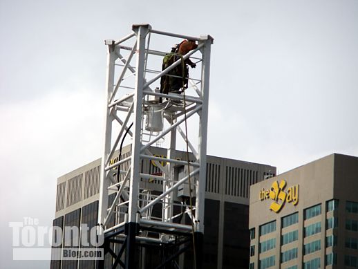 X2 Condos crane installation