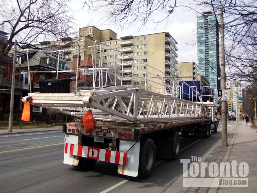 X2 Condos crane installation