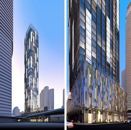 illustrations of proposed Ten York condo tower Toronto 