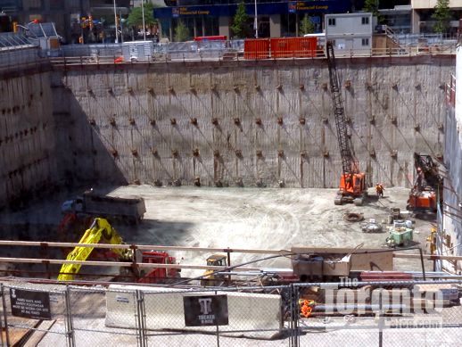 One Bloor  condo tower construction 