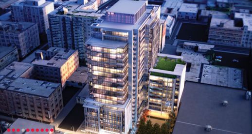 Ivory on Adelaide condo website rendering