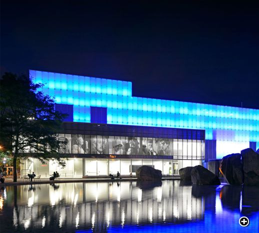 Ryerson Image Centre night photo by Tom Arban