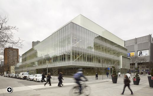 Tom Arban photo showing a day view of the Ryerson Image Centre