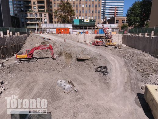 ChazYorkville condo tower excavation