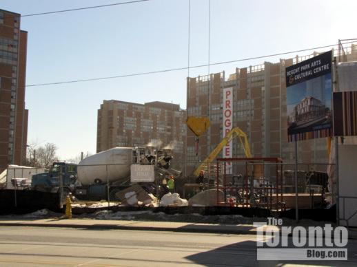 Regent Park cultural centre construction