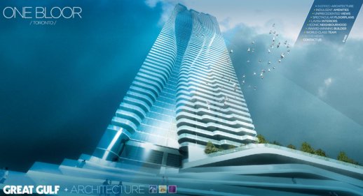 One Bloor condo tower website rendering