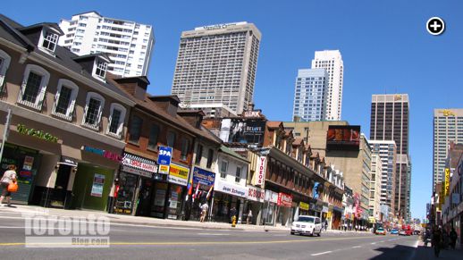 West side of Yonge between Irwin & St Mary Streets