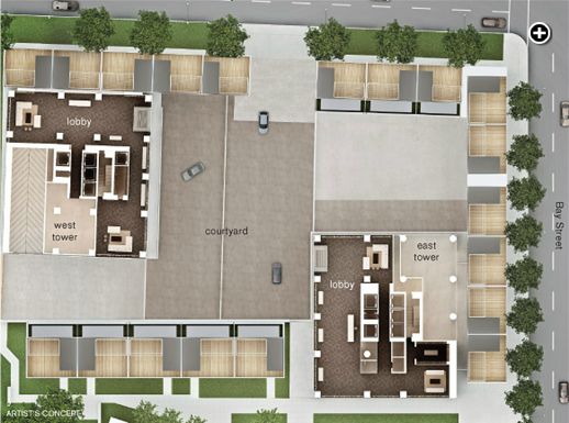 U Condos site plan illustration