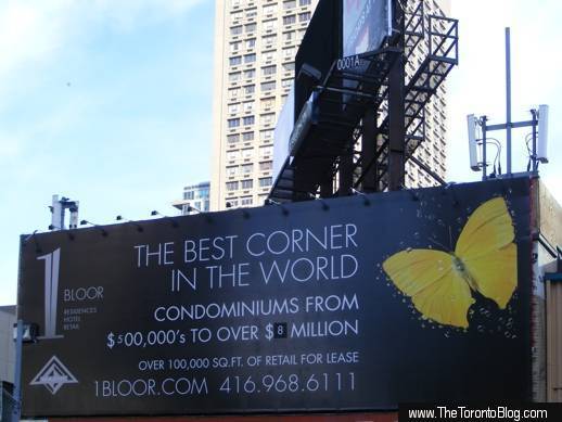 1 Bloor promotional billboard November 13 2007