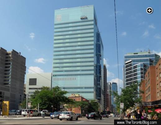 The SickKids Peter Gilgan Centre for Research and Learning at Bay & Elm Streets in downtown Toronto