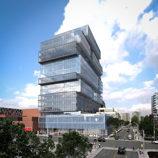 Gobe and Mail Centre building rendering