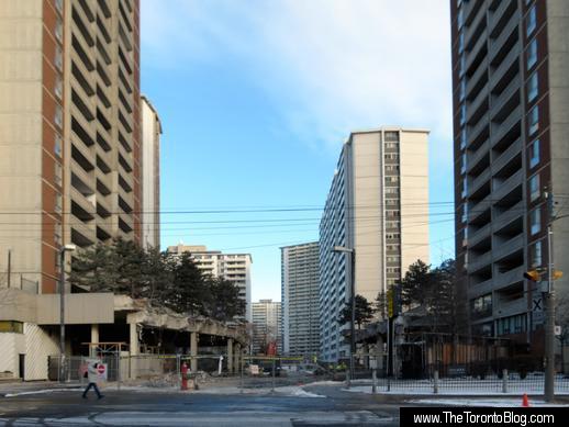 Demolition work underway at Sherbourne St apartment site